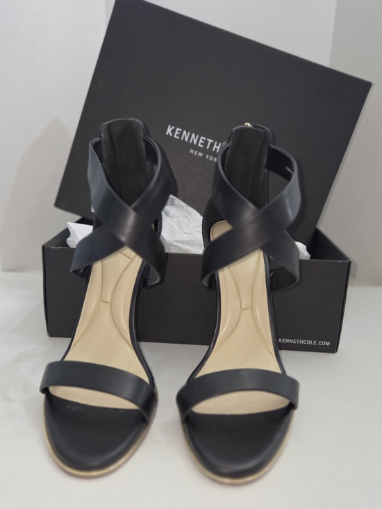 Kenneth Cole Shoes - Kenneth Cole Black Stiletto Heel Sandals